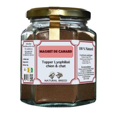Topper lyophilise canard