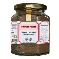 Topper lyophilise coeur poulet
